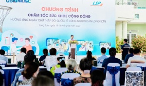 Chương trình khám sức khỏe cộng đồng hưởng ứng ngày chữ thập đỏ Quốc tế cho 1000 người dân tại xã Long Sơn, lần thứ 9 năm 2023.